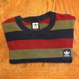 Adidas skateboarding rugby style sweater